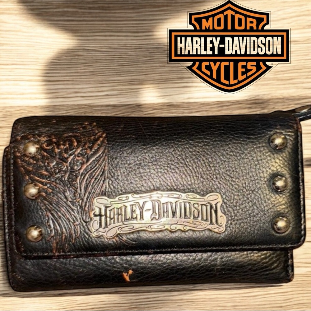 Harley Davidson Wallet, matching purse listed as well
